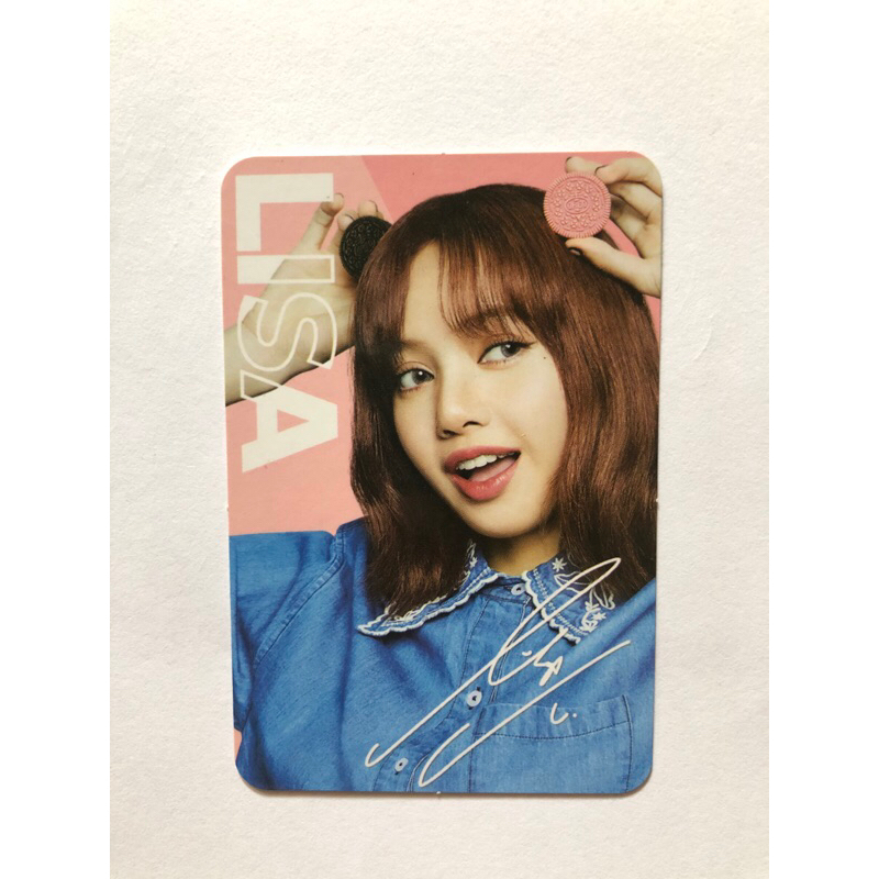 Oreo x Blackpink Lisa Photocard (อ่านคําอธิบาย!)