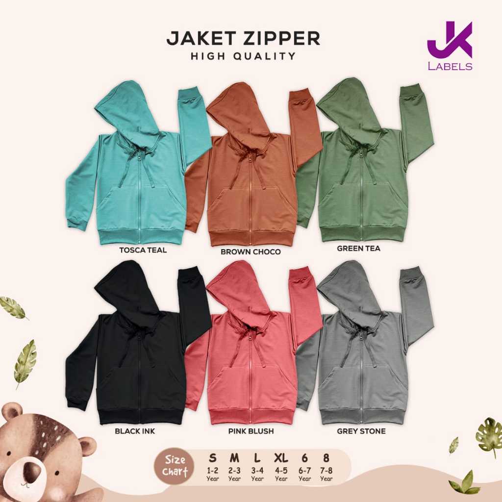 Kzl137 KAZEL JACKET JK ZIPPER / CHILDREN& 39;S ZIPPER JACKET