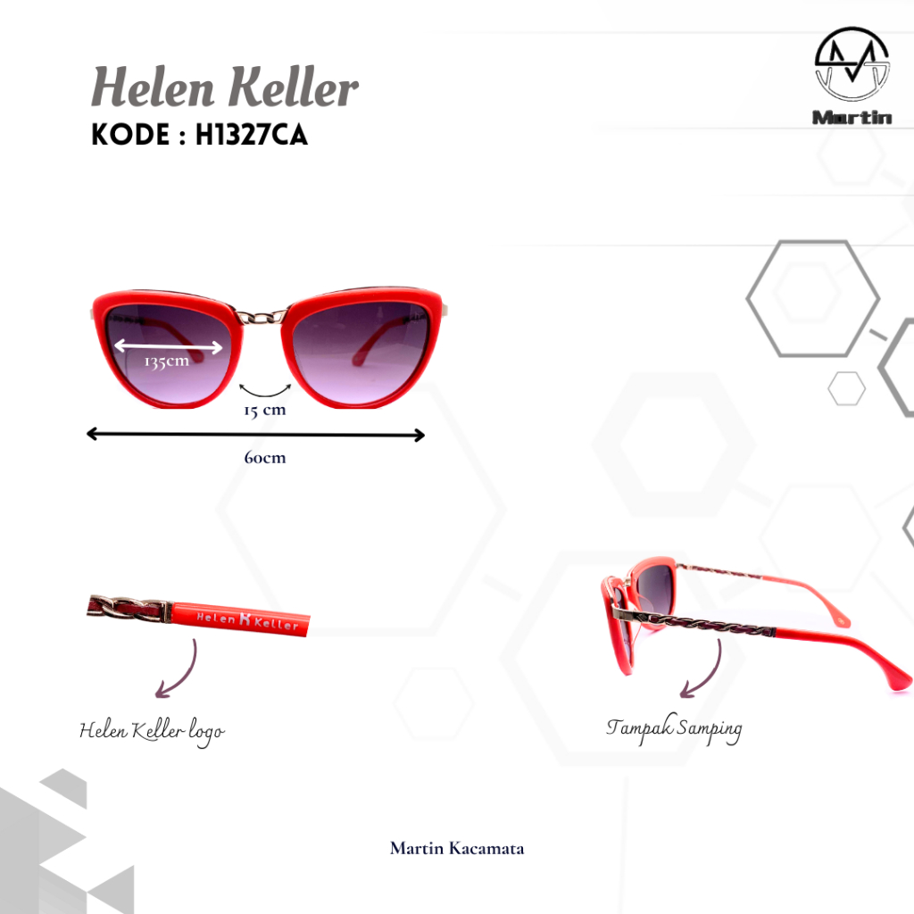 Helen Keller / Women& 39;s Travel Glasses / แว่นกันแดด / H1327CA