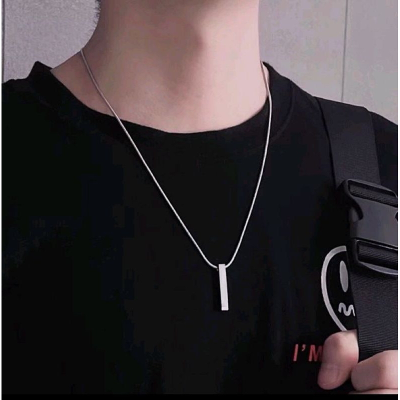 สร้อยคอ ROUND EEL TITANIUM พร้อม ANTI-RUST BLOCK PENDANT, LATEST MODEL