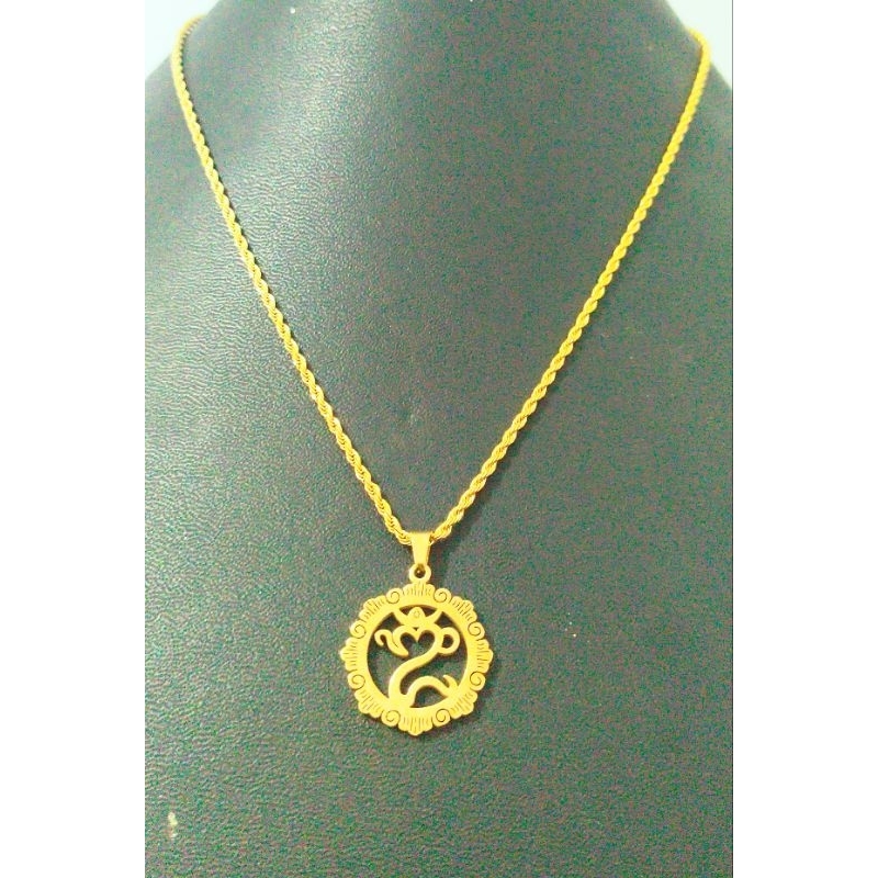 OMKARA GOLD ANTI-RUST TITANIUM NECKLACE 45ซม