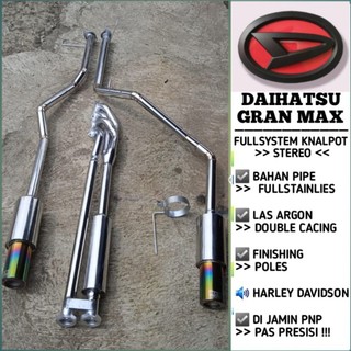 FULLSYSTEM KNALPOT GRAN MAX STEREO SUARA HARLEY DAVIDSON
