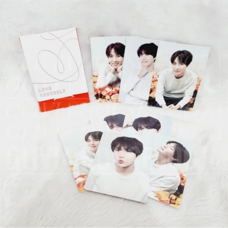 Photocard Jhope BTS Love Yourself Passport Cream Mini Photocard BTS Passport Jhope Cream