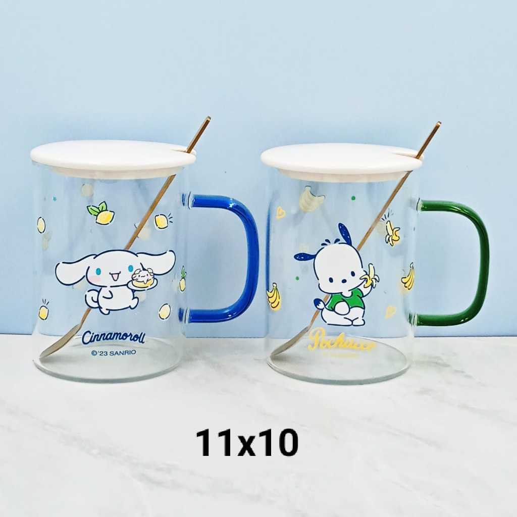 ฟิล์มกระจกพร้อมฝาปิด + SANRIO CHARACTER SPOON