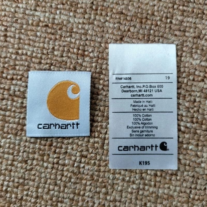 CARHARTT คาร์ฮาร์ต แพคเกจซักผ้าคุณภาพสูงป้ายทอ