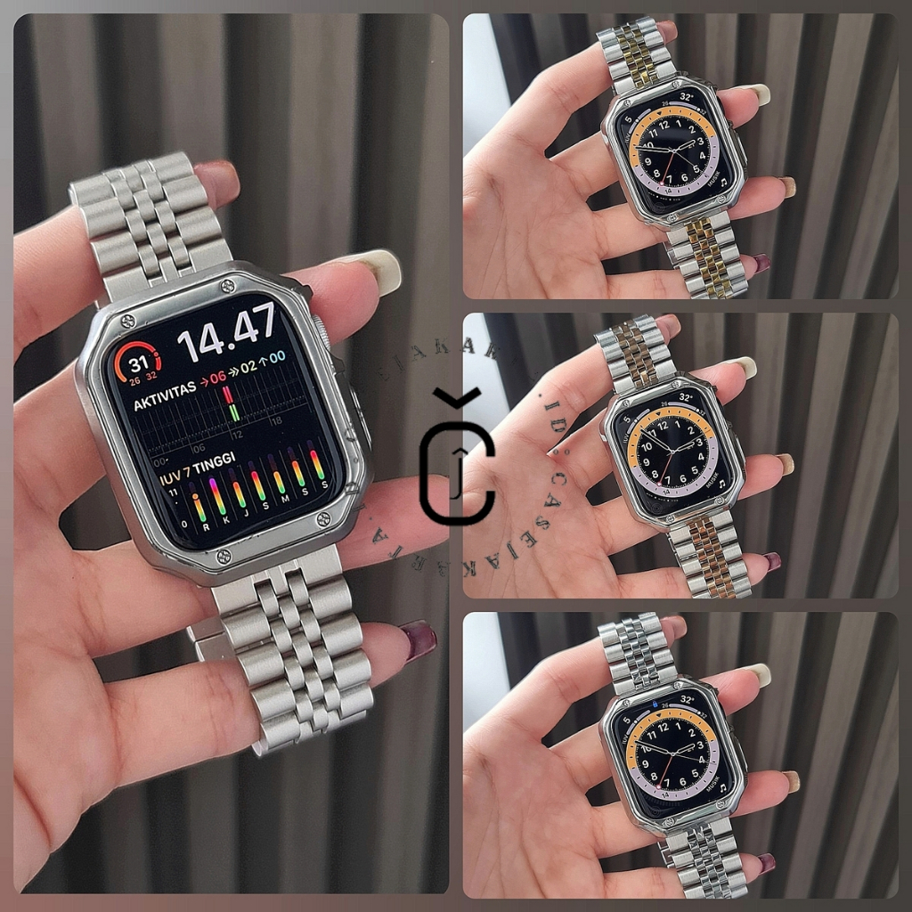 (WITHOUT WATCH) STAINLESS FIVE BEADS STRAP WATCH - SERIES ULTRA 9 8 7 6 5 4 3 2 1 SE | ขนาด 38มม 40ม