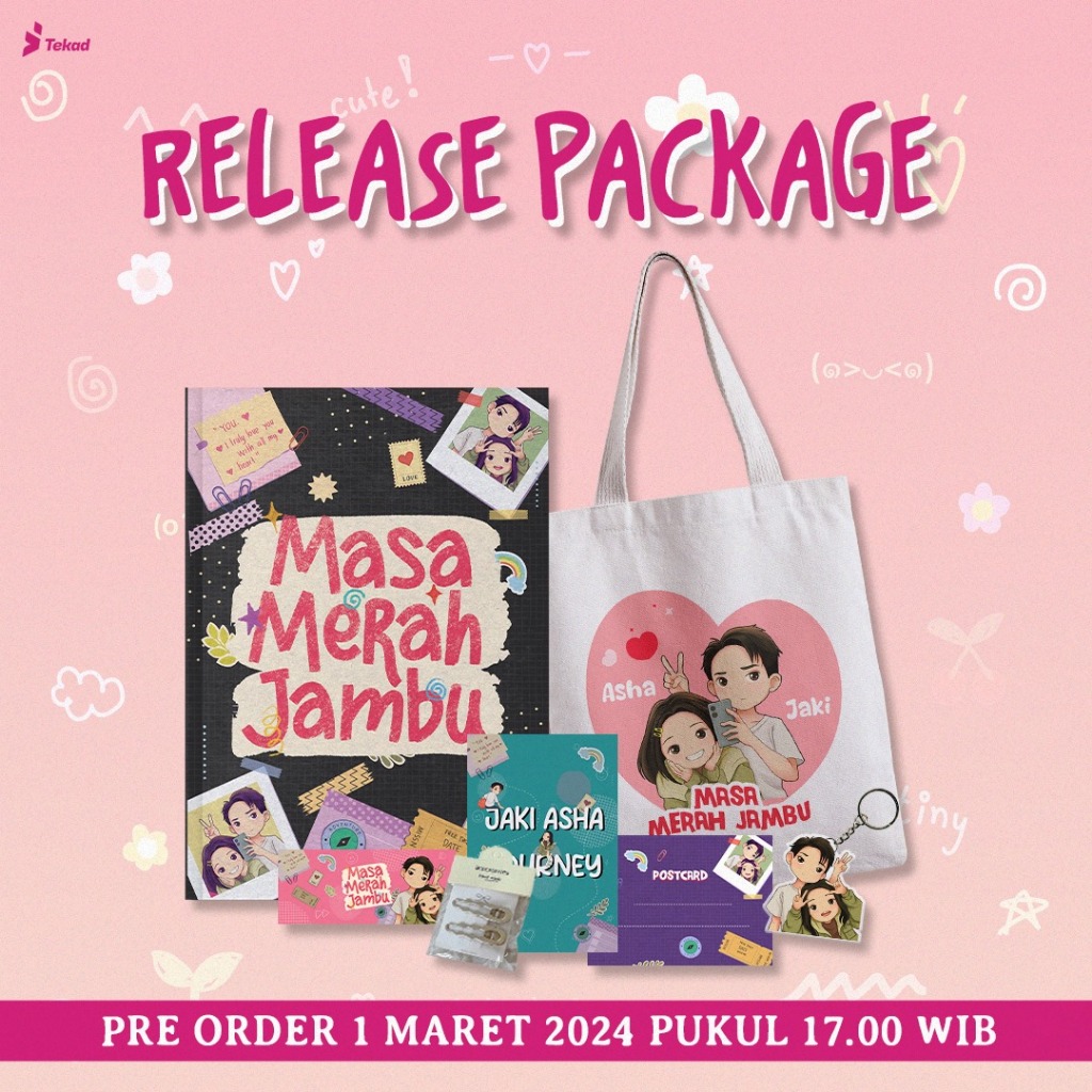 MERAH Pink Time Novel Book - Tekad - Fiction Earth