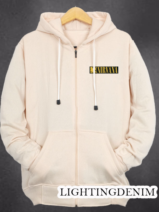 Hoodie เสื้อแจ็คเก็ตซิป nirvana Zipper เสื้อกันหนาวแจ็คเก็ตซิปด้านหน้าเสื้อกันหนาวเด็กผู้หญิง Suiter