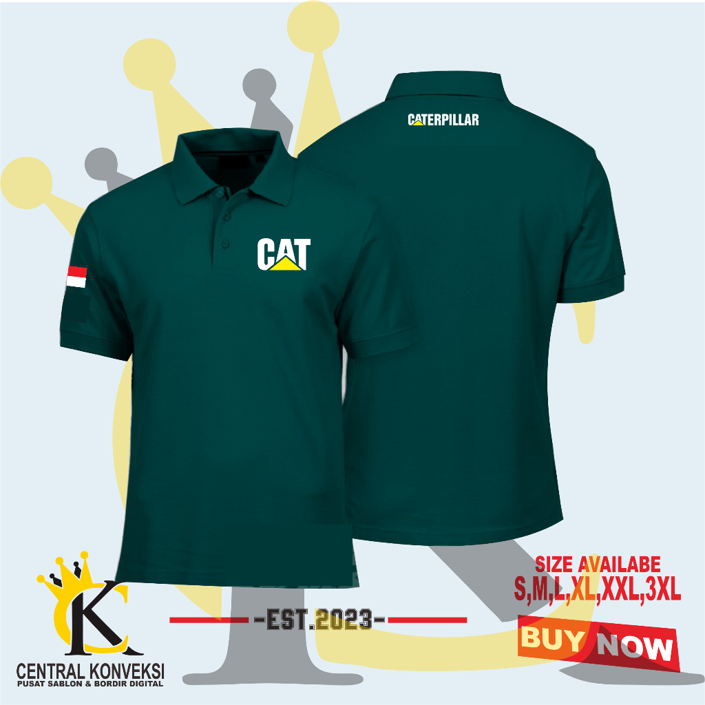 เสื้อโปโลคอปก CATERPILLAR Logo CAT รุ่นล่าสุด