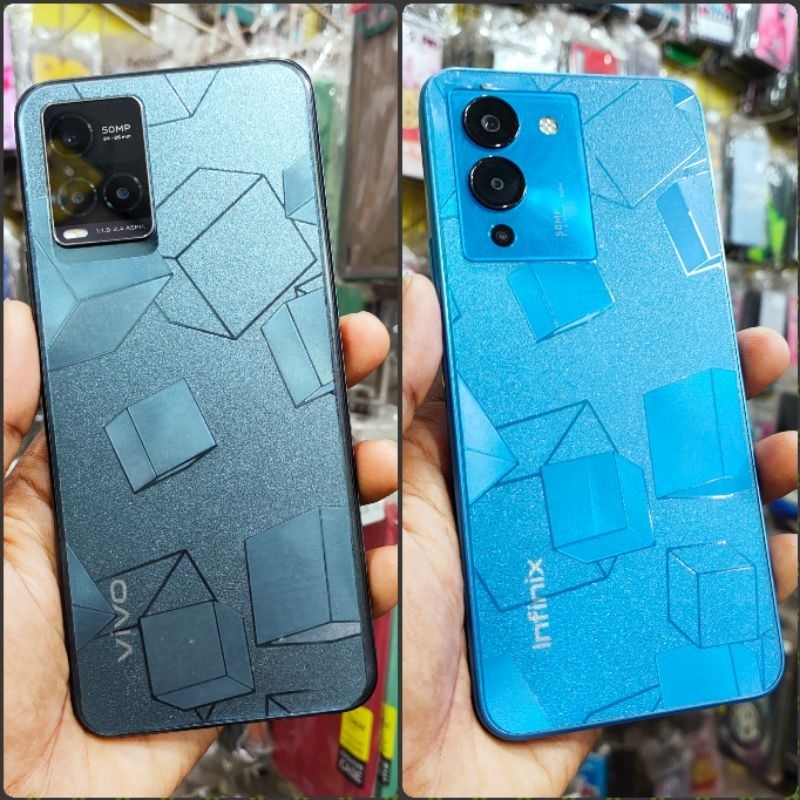 Garskin Motif 3D Cube Oppo F1S, F3, F3 Plus, F5, F5 Youth, F7, F7 Youth, F9, F11, F11 Pro, Find X2 P