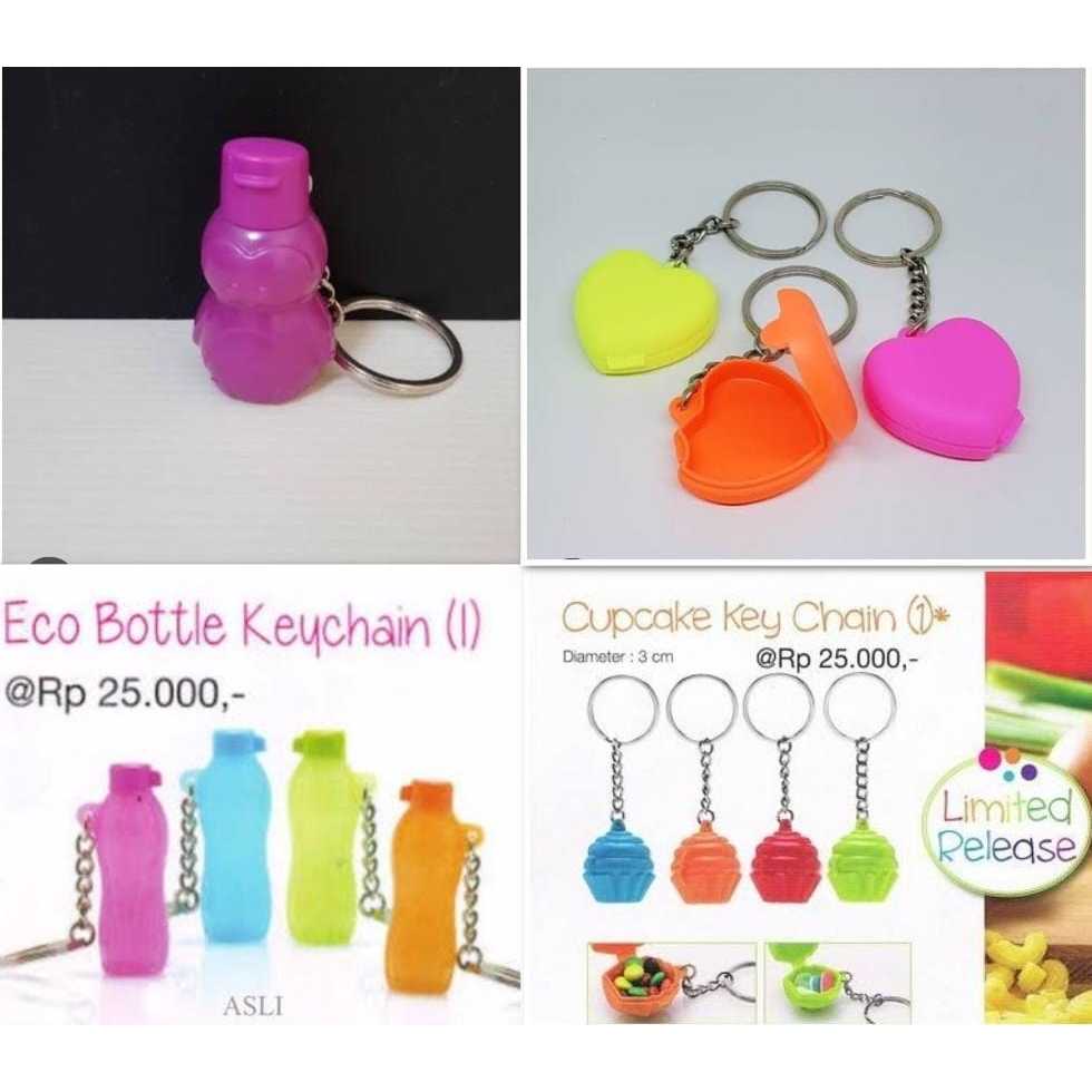 Gantungan Mini ECO Magnetic Bottle and Heart Keychain [Ella Tuperware]