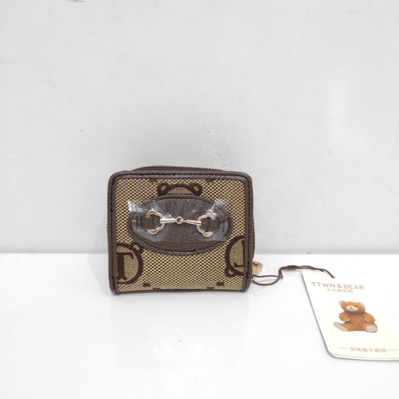Ttwn BEAR ORIGINAL TT2362 กระเป๋าสตางค์ ใส่บัตรล่าสุด - TTWNBEAR - กระเป๋าสตางค์ พับได้ สําหรับผู้หญิง - กระเป๋าสตางค์ผู้หญิง