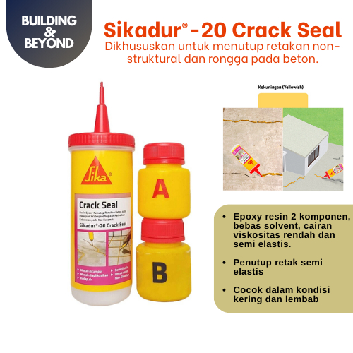 SIKA - SIKADUR 20 CRACK EPOXY SEAL PATCH สําหรับพื้นแตก 160ml