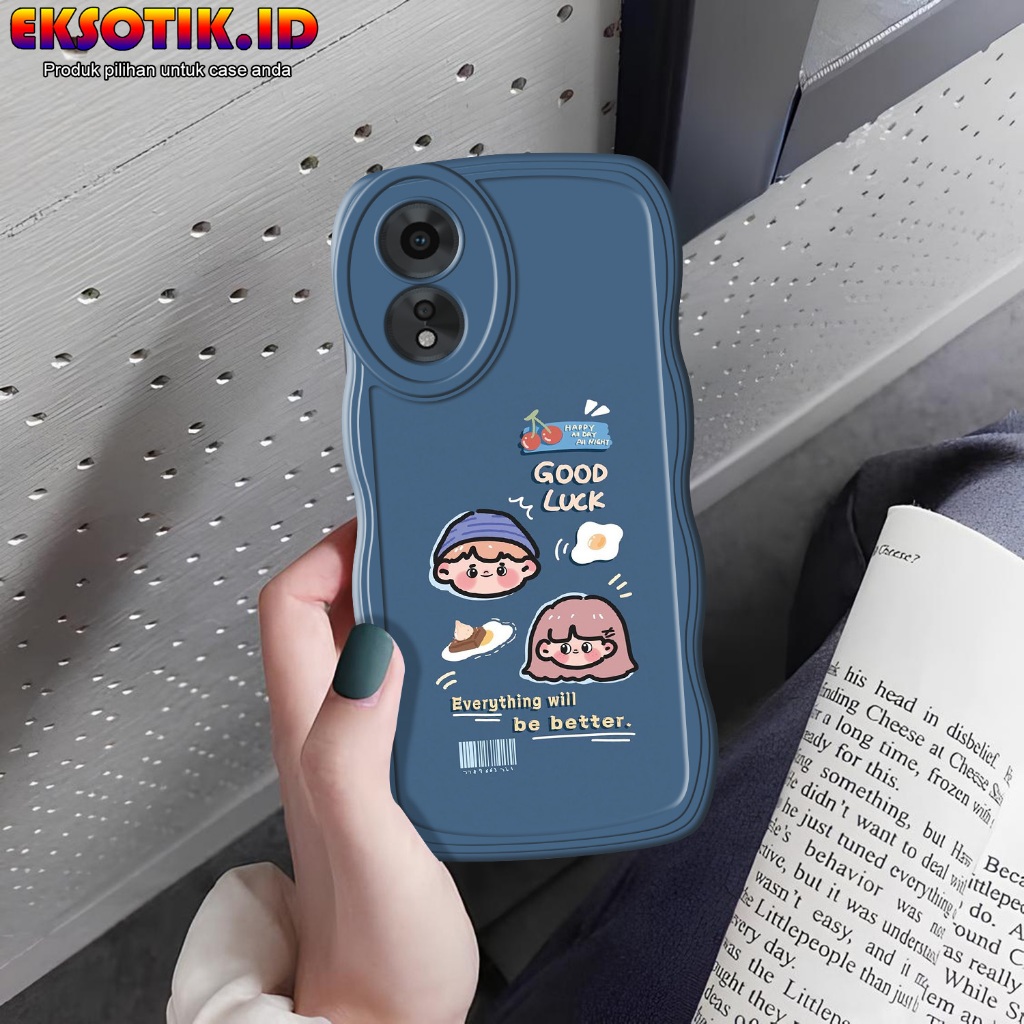เคสOppo A18 / A38 Wave - เคสOppo A18 / A38 - เคสOppo A18 / A38 Silicone - Oppo A18 / A38 Softcase - 