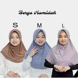 (ORI)Bergo Hamidah Sport Menutup Dada | Hijab Sport Menutup Dada Jersey Premium S M L