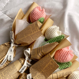 Crochet flower bouquet (small) | bunga buket rajut