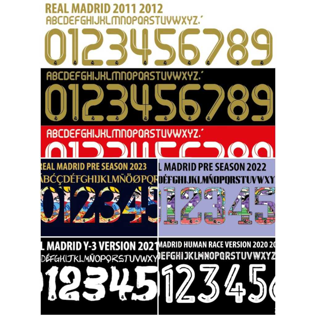 REAL MADRID NAMESET*