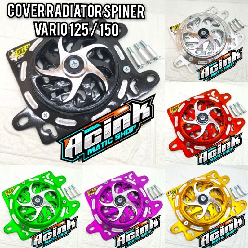 ฝาครอบหม้อน้ําชุดแขน CNC ROTATING SPINER HONDA VARIO 125 150 / PCX 150 / ADV 150 ฝาครอบ SPINER VARIO