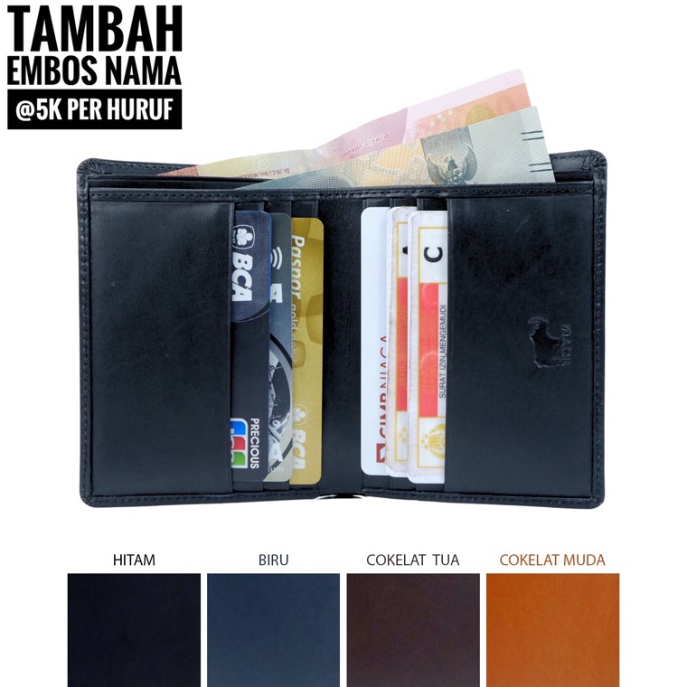 สินค้าที่เลือก RHYM Original Genuine Leather Mens Card Wallet R 87