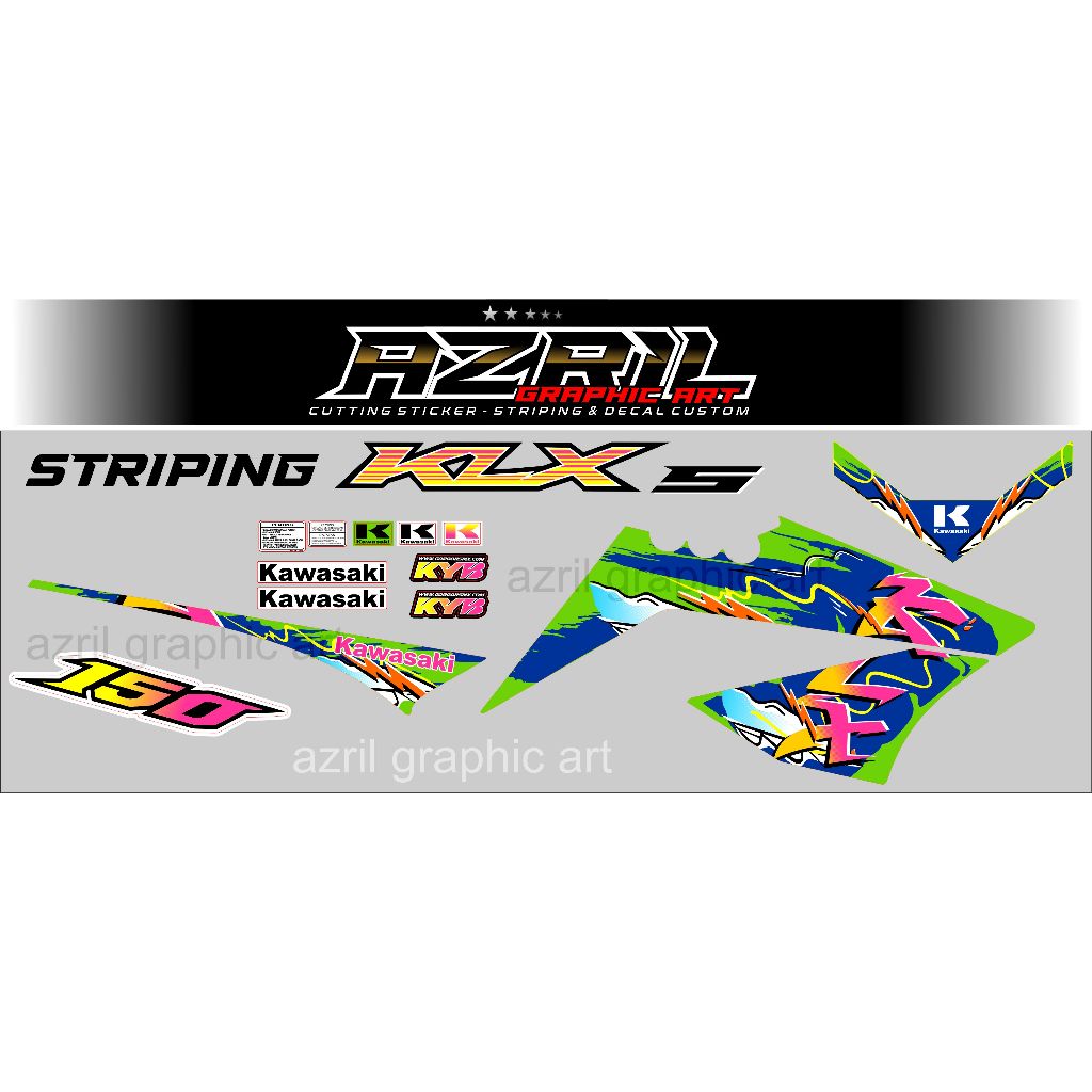 Striping Kawasaki KLX OLD, KLX S
