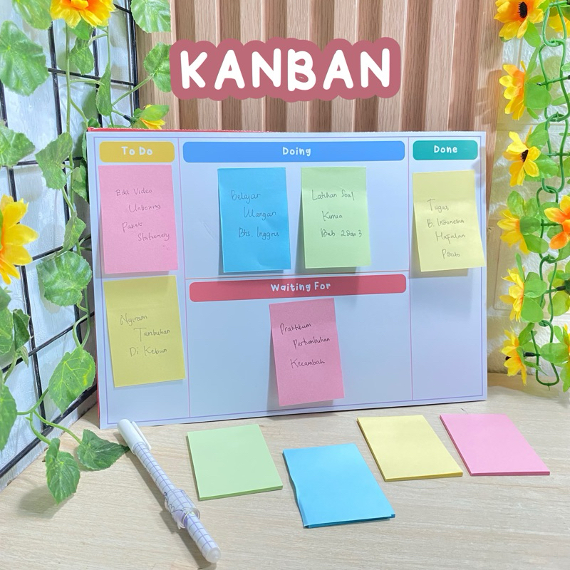 Kanban Wall Planner สไตล์ญี่ปุ่น