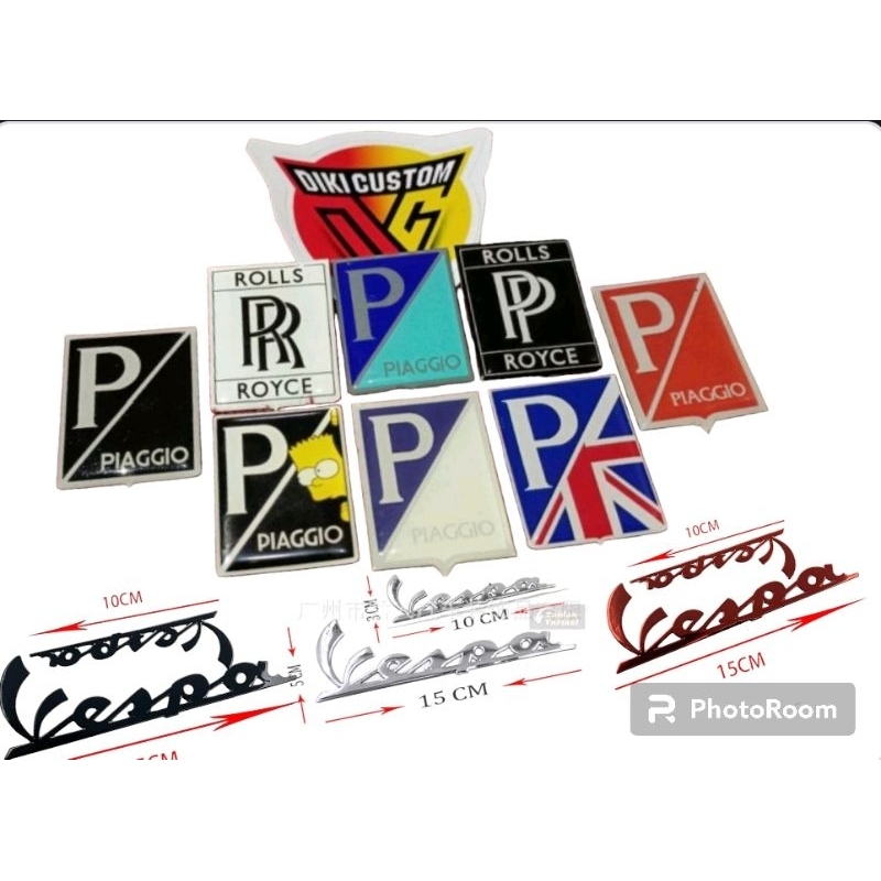 Piaggio Vespa sprint primavera LX lxv s GTS ป้ายผูกโลโก้ uwinfly T3 และรถมอเตอร์ไซค์ไฟฟ้าคลาสสิก อุปกรณ์เสริมเวสป้า