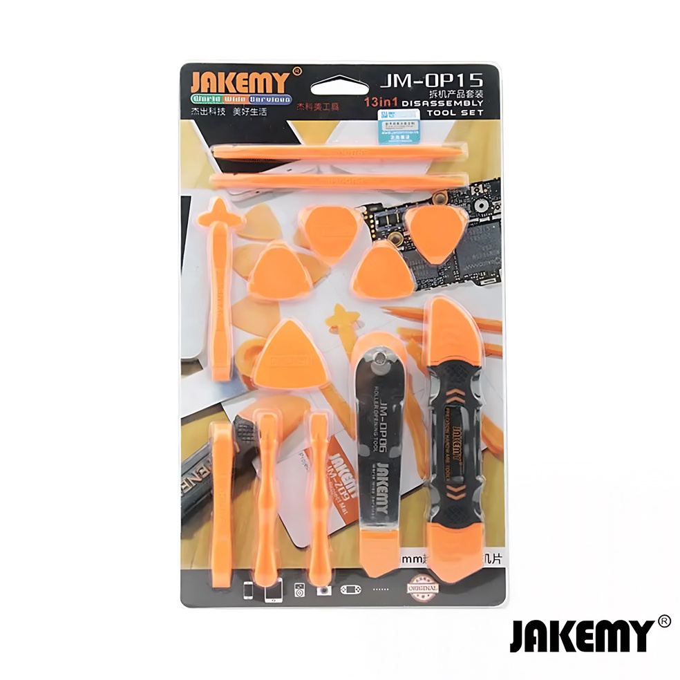 ผลิตภัณฑ์ที่ดีที่สุด Jakemy เปิดเครื่องมือสแตนเลสลูกกลิ้งครบชุด Original JMOP15