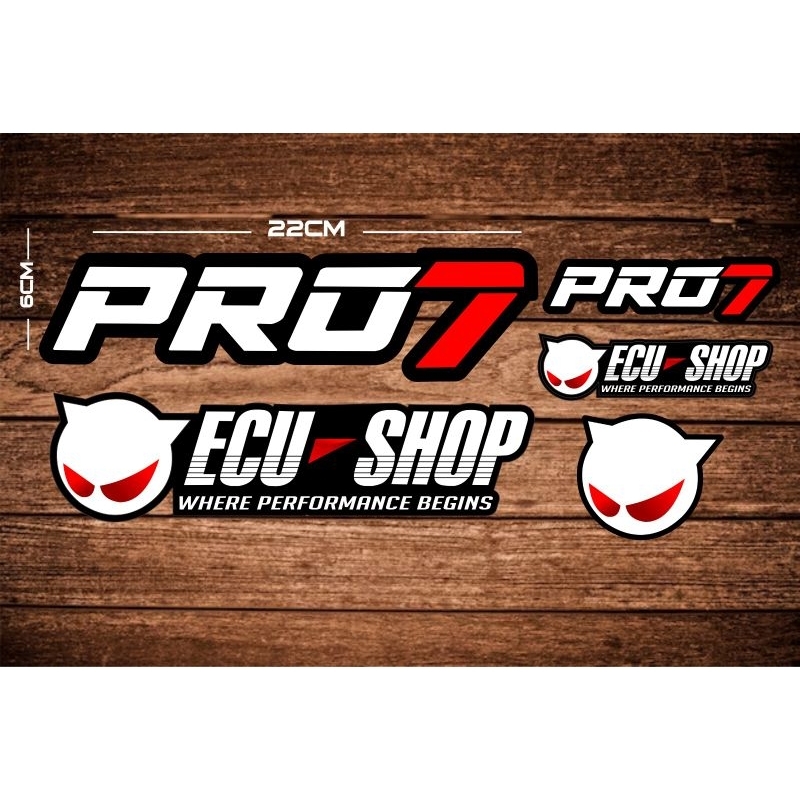 Ecu Shop Pro สติกเกอร์โฮโลแกรม 7 ชิ้น