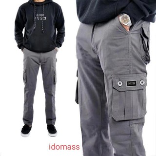 [TERLARIS] YANG LAGI HITS CELANA CARGO PANJANG PRIA TERMURAH  ARMY LORENG UFC venum MMA PAntaiGym Lari Fitnes THrashrer SLIMFIT chinos