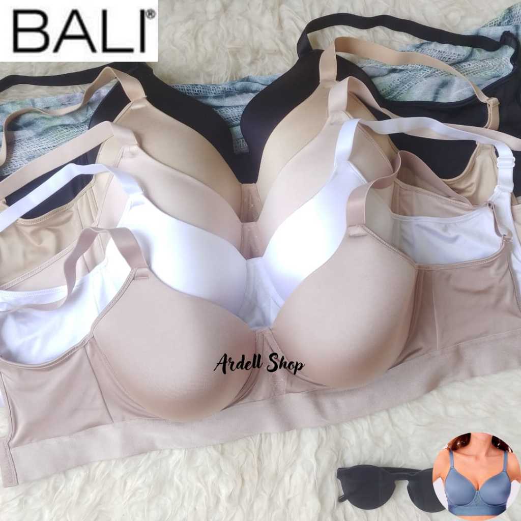 Womens Full Cup Bra Large Wire BALI SMOOTH Big Siza 42D 42F 44D 44E Jumbo สบาย
