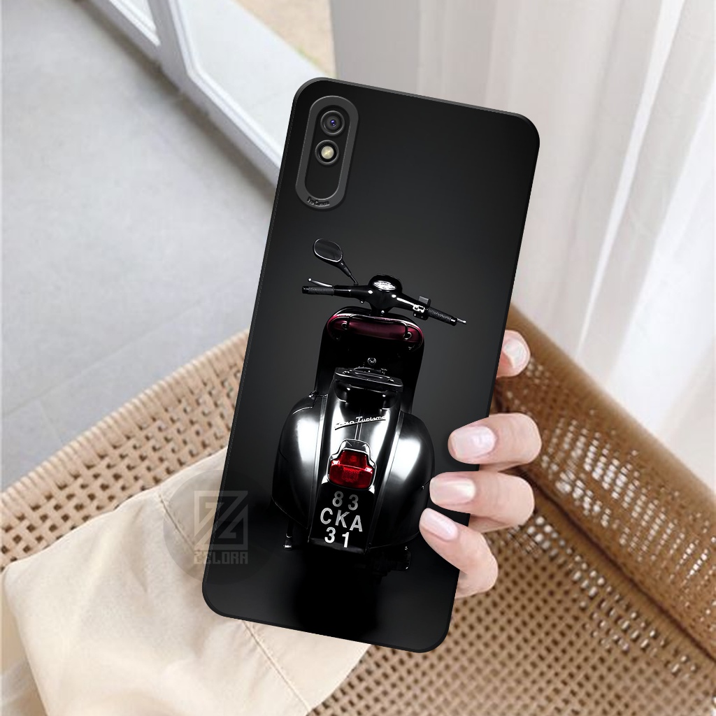 ล่าสุด Xiaomi Redmi 9A Softcase - Pro Camera Silicone - เคส Xiaomi Redmi 9A - เคสแฟชั่น Vespa - เคส 