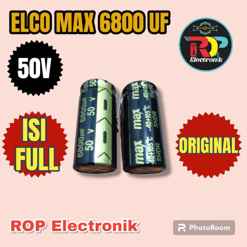 Elco Brand max original 6800uf 50V สารบัญเต็มรูปแบบ