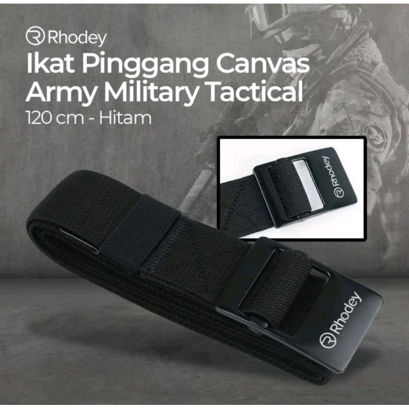 เข็มขัด Canvas Army Tactical 120 cm เข็มขัด Rhodey