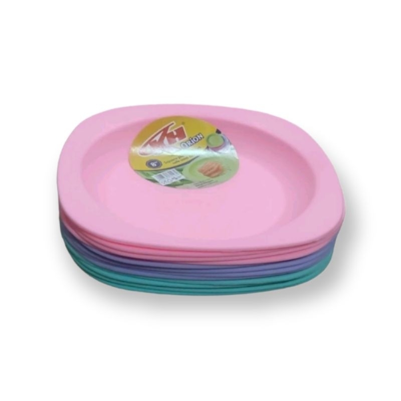 จาน Orion 8" (นิ้ว) / จานอาหารค่ํา / จานพลาสติกสี่เหลี่ยม