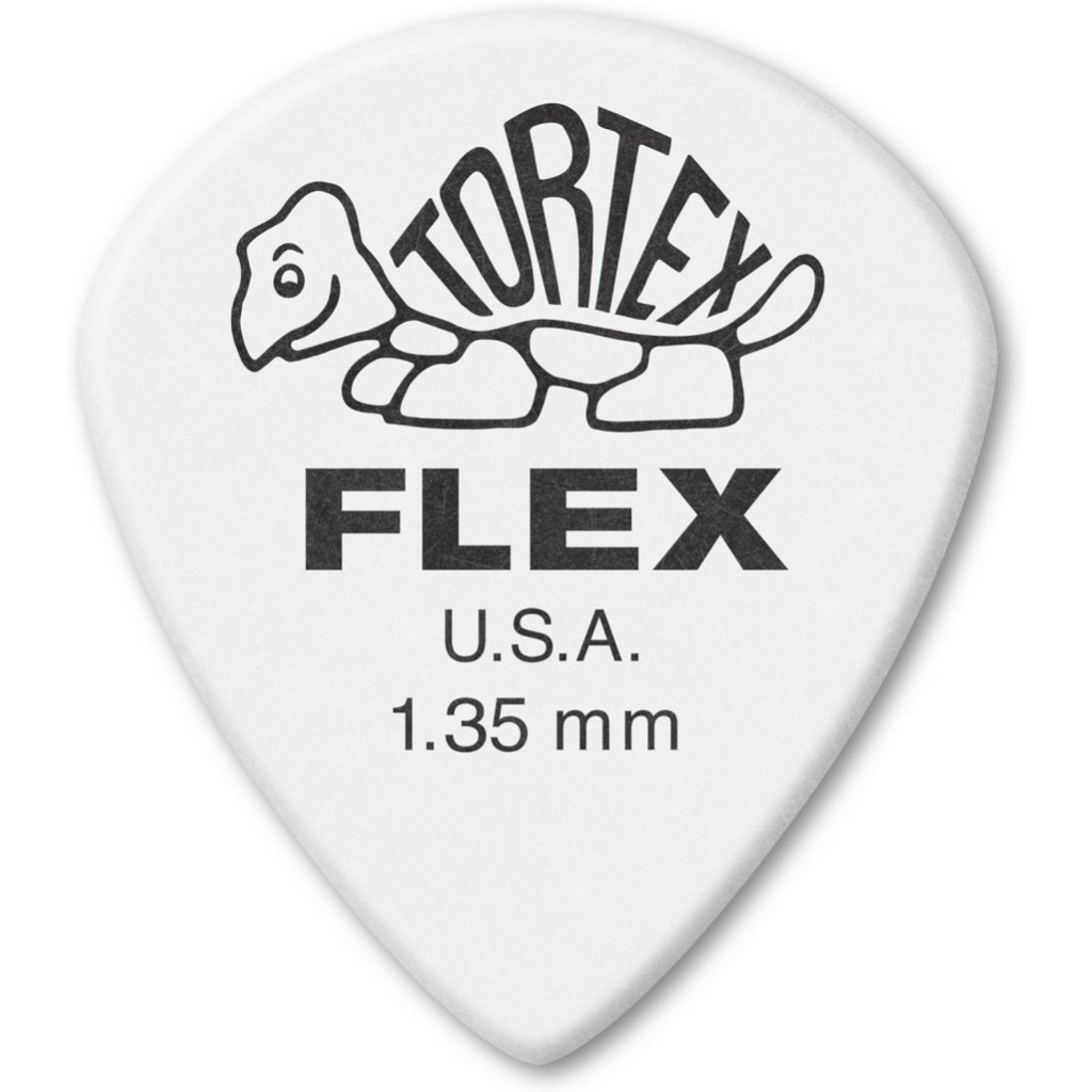 Dunlop Tortex Flex Jazz III 1.35mm Jim Guitar Pick Original USA (466P1.3)