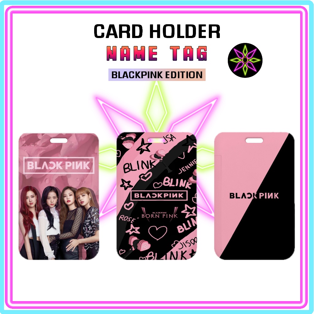 Hikari Print ID Card Holder Blackpink Edition Nametag Without Strap Card Holder Blackpink Edition Card Holder