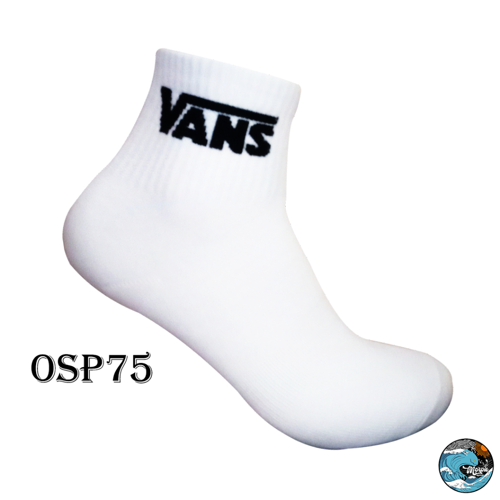Putih Venz ถุงเท้าข้อสั้น สีขาว (เส้นด้าย 4 ชั้น) Osp75