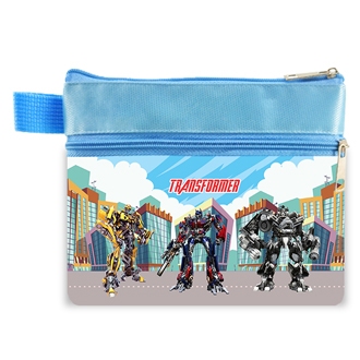 Transformers Blue Long Coin Purse Case Sling Bag Children Character ของที่ระลึก Transformer Birthday Gift