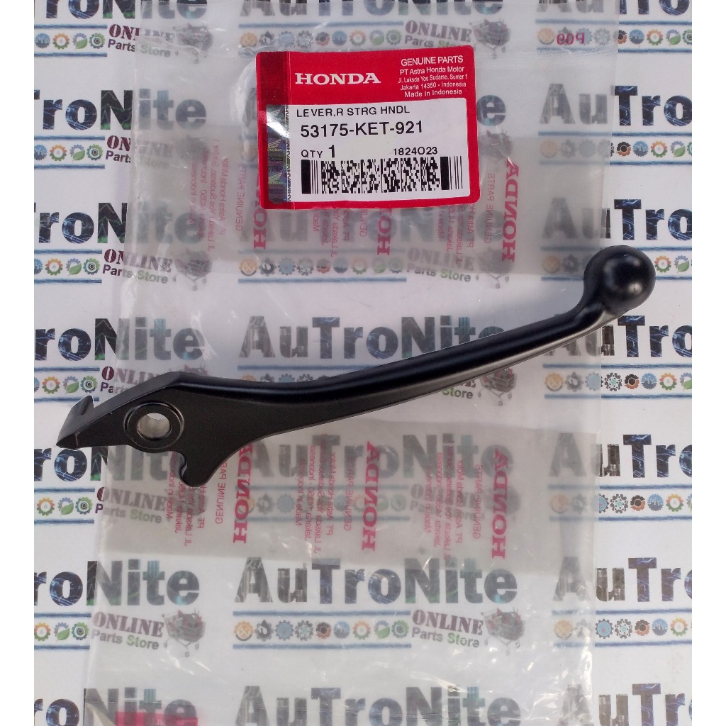 พวงมาลัย Lever R ขวาเบรคหน้าสีดํา 53175-KET-921 Original Honda Astrea Supra Fit X XX Revo 100 Karism