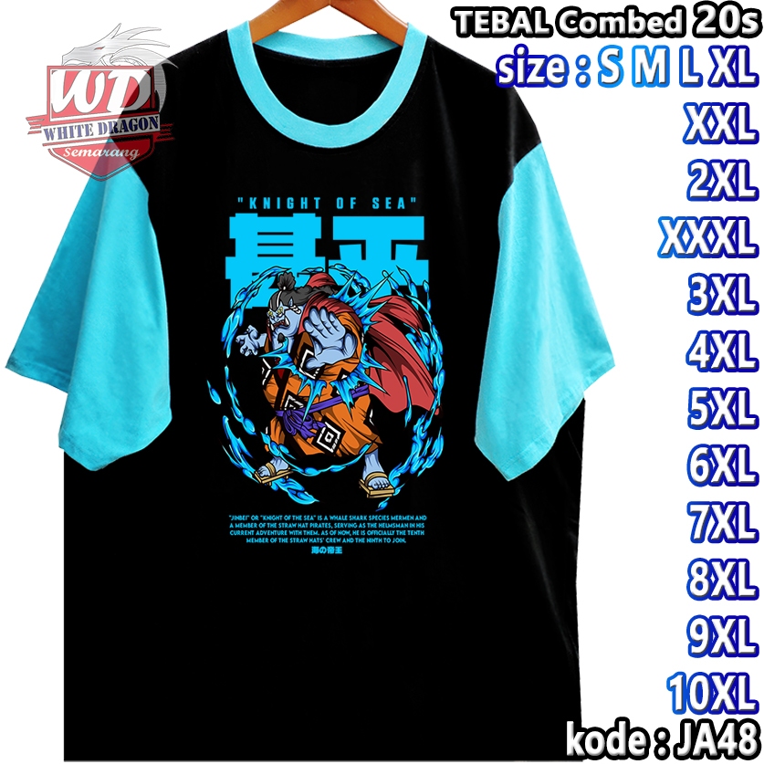 JINBEY ONE PIECE เสื้อยืดขนาดใหญ่รหัส JA48 JUMBO 2XL 3XL 4XL 5XL 6XL 7XL 8XL 9XL 10XL