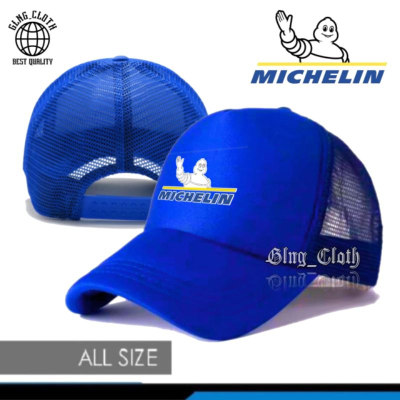 Motogp RACING SPONSOR TRUCKER HAT - PREMIUM MEN WOMEN FASHION OUTDOOR NET HAT - โลโก้ MICHELIN