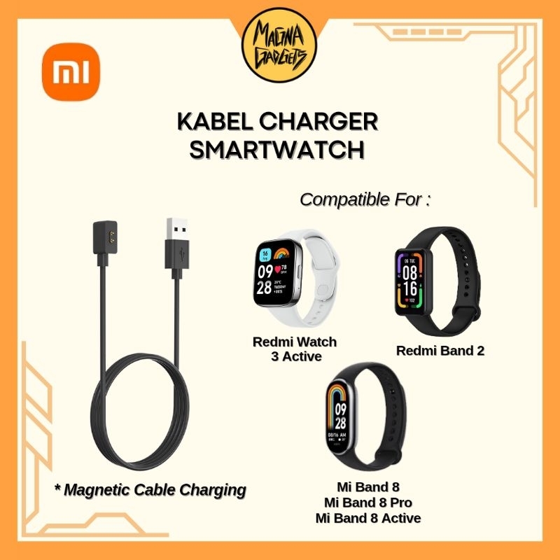 Redmi Watch 5 Lite / 5 Active / 3 Active / Mi Band 8 9 Active / Redmi Watch 2 Lite สายชาร์จแม่เหล็ก