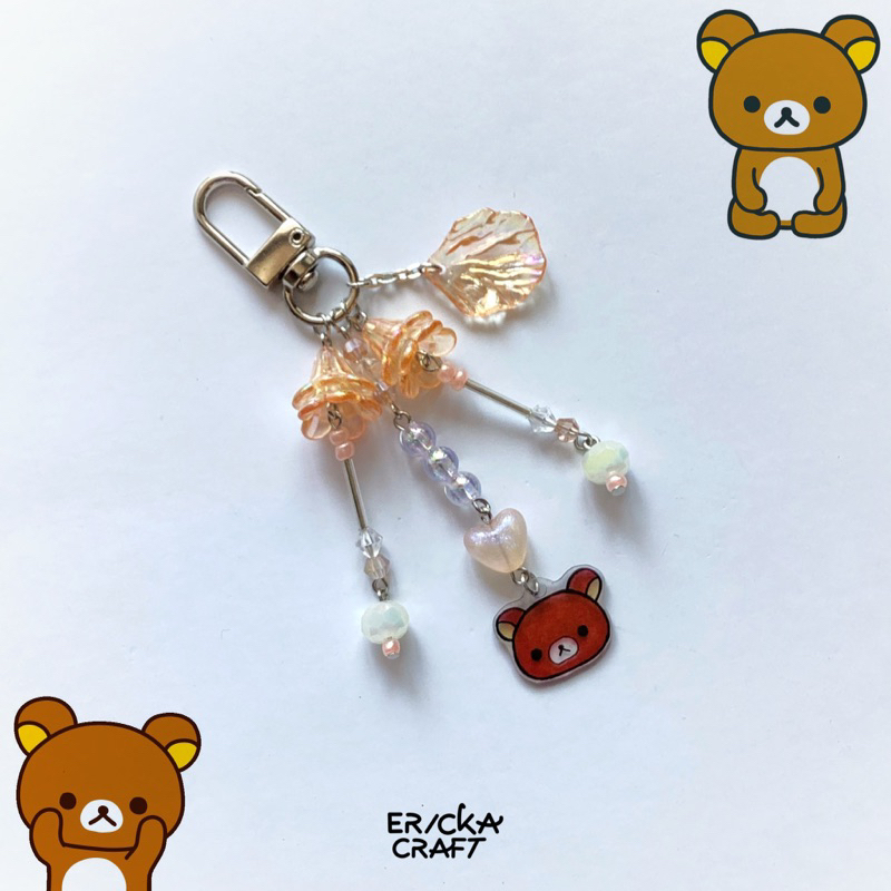 พวงกุญแจ RILAKKUMA BEADS KAWAII โดย ERICKA CRAFT
