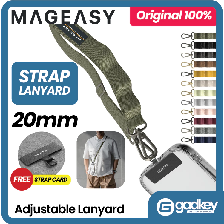 GANTUNGAN สายรัดสลิง Lanyard HP Gadget Mageasy 20mm