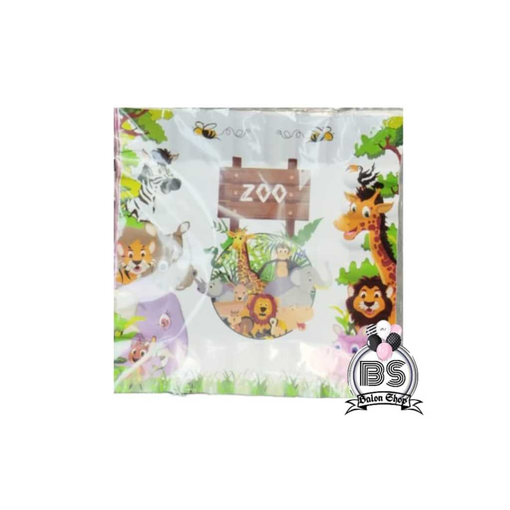 (1 แพ็ค CONTAINS 10 ชิ้น) ANIMAL BIRTHDAY CAKE PAPER PLATES