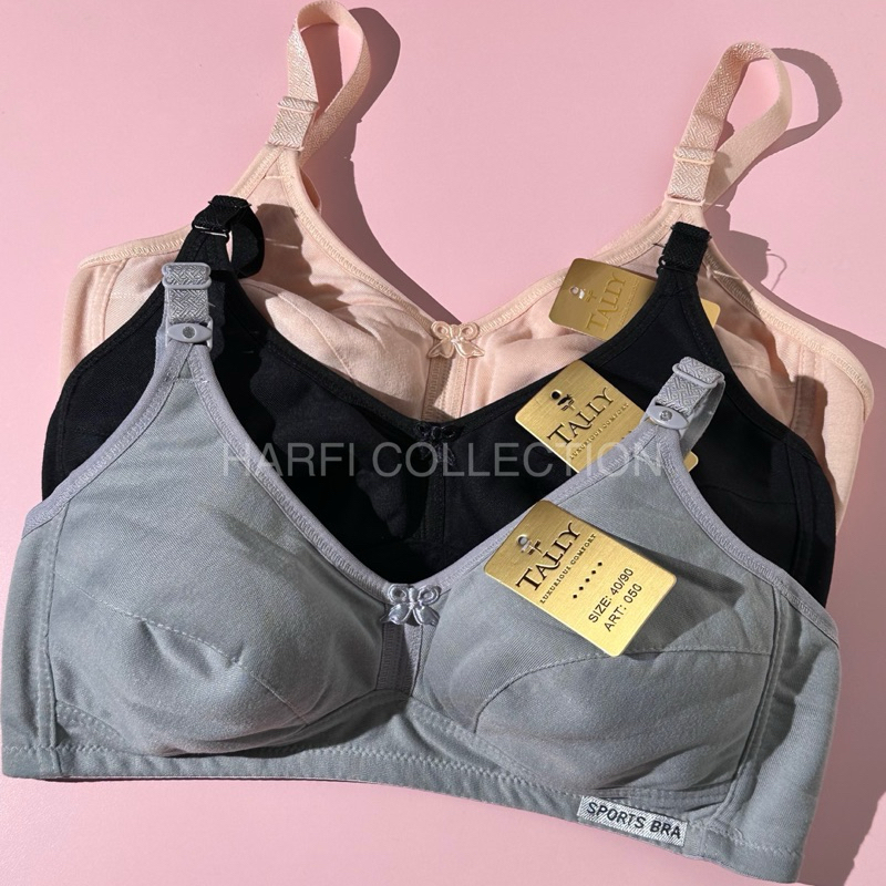 KATUN SALLY BRA WIRELESS BRA WITH FOAM SPORT BRA| DAILY BRA CUP B SIZE 36 - 40 | COTTON MATERIAL 050