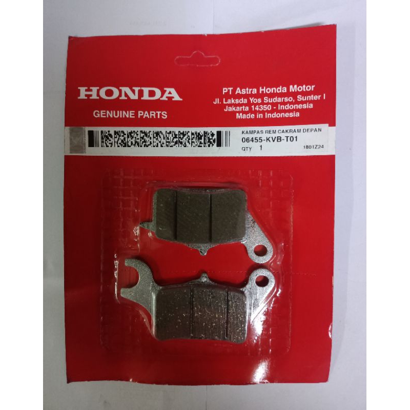 ผ้าเบรคหน้า Dispad Honda Beat, Vario, Scoopy, 06455-KVB-T01