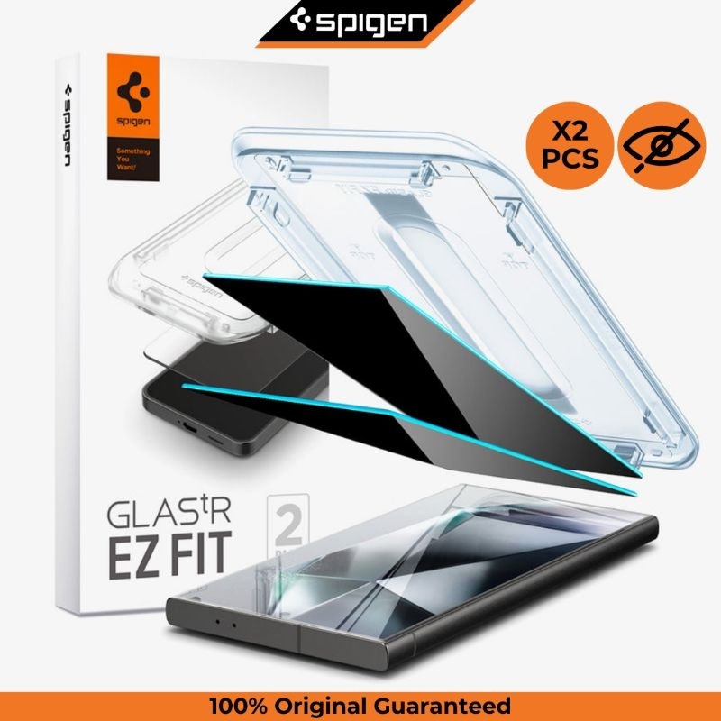 กระจกนิรภัย Samsung Galaxy S24 Ultra Spigen EZ Fit Privacy Anti Spy