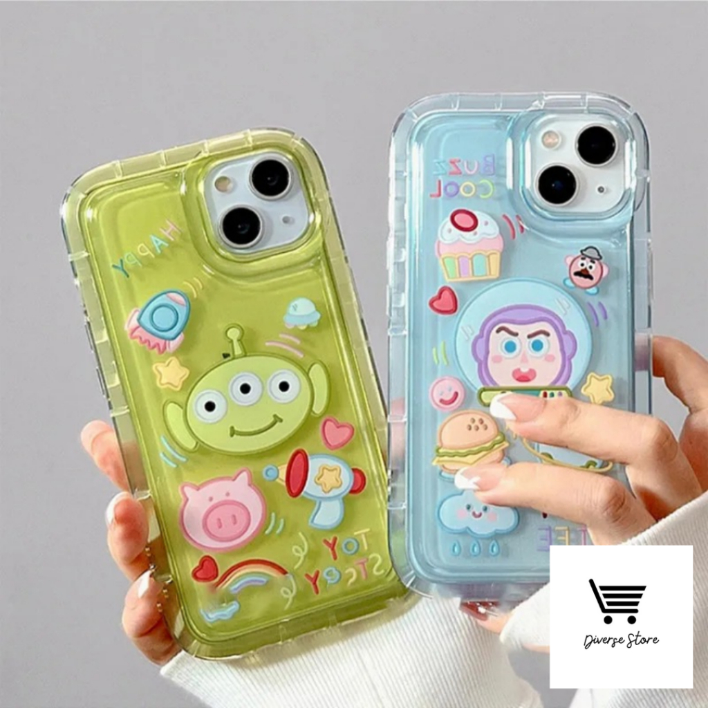 DS036 SOFTCASE SILICON SOFT CASE CASING CLEAR TPU AIR BAG TOY STORY ANTI SHOCKPROOF สําหรับ OPPO A98