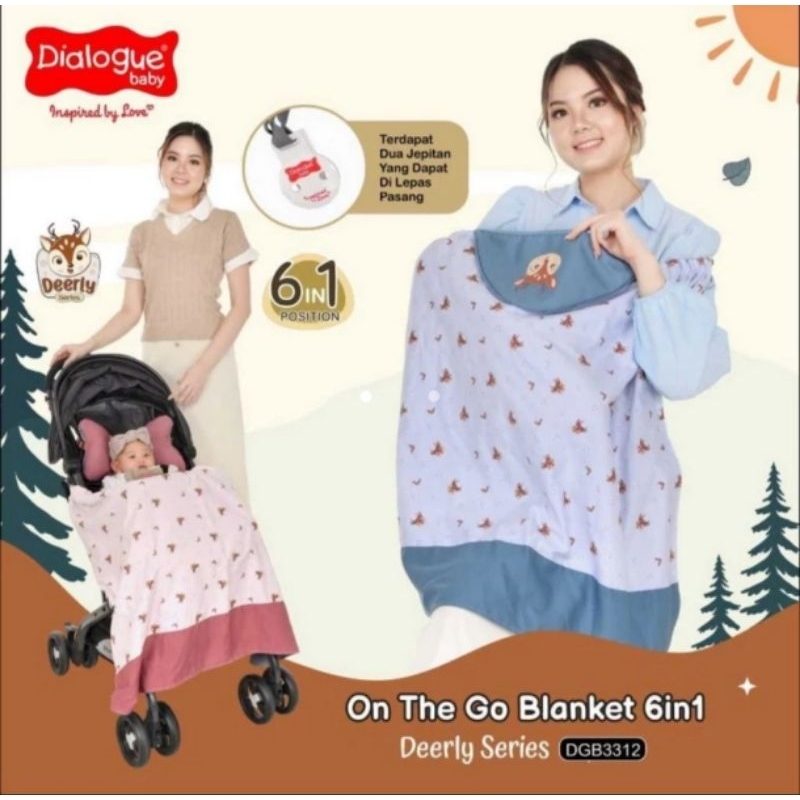 Dialogue Baby On The Go ผ้าห่ม 6in1 Deerly Series DGB3312 ผ้าห่มเด็ก